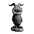 Miniatyrbillede 3 af 5: Halloween Ugle Statue Dyrestatue Magisk Ugle Harpiks Håndværk Ornament Have Dekoration