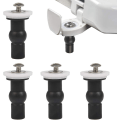 Miniatyrbild 1 av 5: 4 stycken Toalettlocksskruvar, Universal WC-fästen, Toppmuttrar, Badrum, Toalettlockersbyte, Fästen