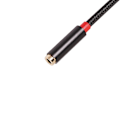 Pikkukuva 4 / 5: 3,5 mm uros-liitäntä 3,5 mm naaras-kuuloke-ääniadapterikaapeli Musta 2M Black 2M