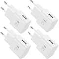 4-pack 5V-2A USB-strömadapter, Universell snabbladdare för iPhone 12/11/X 8/7/6, Samsung Galaxy S22 S21 S20 S10 S5 S6 S7 S8 S9/Edge/Plus