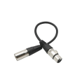 Miniatyrbillede 5 af 5: 2m XLR Kabel Mikrofonledning Han til Hun Linje Stereo Audio Adapter Stik Sort