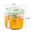 Miniatyrbillede 3 af 5: 4L Stor Kapacitet Plastik Drikkedispenser, Drikkedispenser Med Hane Is Limonade Juice Beholder