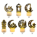 Miniatyrbilde 3 av 5: LED-lys med stearinlysform i måne- og stjerne-design, slottdekorasjon, lys for undervisning, arrangementer, fester, te-lys, stjerne, måne