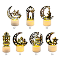 Miniatyrbilde 3 av 5: LED-lys med stearinlysform i måne- og stjerneform, slottdekorasjonslys, undervisningsarrangement, festdekorasjon, te-lys, alfabetmåne