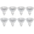 8-pack GU5.3 MR16 35W 12V dimbara halogenlampor, varmvit 2800K