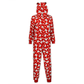 Miniatyrbillede 2 af 5: Julejumpsuit, Nyhed Juleprint Langærmet Romper, Sjov En Integreret Hel Pyjamas Med