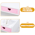 Miniatyrbillede 4 af 5: Pink opbevaringsreol Computer Skærm Elevator - Laptop Skærmforhøjer - Kontorbord Desktop Organizer - Velegnet til LED TV