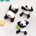 Pikkukuva 4 / 4: 1 kpl Söpö pehmeä pehmo Panda jääkaappimagneetti tarrat