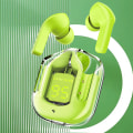 Miniatyrbillede 4 af 4: Krystal Ørepropper, Transparent Digital Display Trådløst Bluetooth Headset Bilateralt Stereo Bas Kobber
