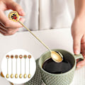 Miniatyrbillede 2 af 5: 6 stk./sæt Rustfrit Stål Ske Julepynt Te Kaffe Ske Pynt