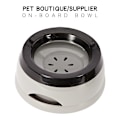 Miniatyrbillede 2 af 5: Beige Vandskål til Hunde på Farten 750ml, Lækagesikker Stænksikker Foder Skål Hunde Skåle Kæledyr Kat Skål