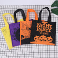 Miniatyrbillede 4 af 5: 4 Pak Store Halloween-poser af Nonwoven stof - Godteposer - Happy Halloween-poser