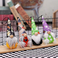 Miniatyrbilde 5 av 5: 4 stk Håndlagde Rudolph Elf Statue Dukke Hengende Høstpynt Plussjsett A