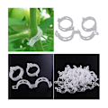 Miniatyrbillede 4 af 4: 100 stk. Tomatclips til planter, klatreclips, haveplastclips, til grøntsager, planter, tomater - Hvid