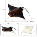 Miniatyrbilde 1 av 5: Simulert marint liv modell leketøy djevelfisk demonfisk manta ray fisk barneleketøy dekorasjon