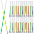 Miniatyrbillede 2 af 2: 100 stk. Studenterpen Farvede Efterfyldninger Multifarvet DIY Pen Efterfyldninger Tegning Kladde Pen Efterfyldninger Forbrugsvarer Assorteret Farve 13,1X0,3CM