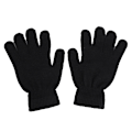Miniatyrbild 1 av 5: Barnhandskar Pojkar Vinterhandskar Stretchiga 5 Fingrar Fullfingerhandskar Stickade Magiska Handskar Kostym - svart