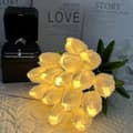 Konstgjorda tulpaner med LED-ljus 10 st 10Pcs