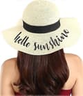 Broderede Sommerhatte til Polterabend - Slappe Solhatte til Bridal Shower - Strand- og Feriehat til Kvinder