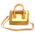 Miniatyrbillede 1 af 5: Mode Pvc Jelly Taske Kvinder Transparent Håndtaske Sommer Strand Klar Skuldertasker Candy Farve Håndtaske Crossbody Tote Til Piger Orange