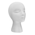Miniatyrbild 1 av 2: 1 st Mannekänghuvud Modell Kvinnligt Huvud Modell Display Perukhuvud Modell För Salong Butik Vit 50.5X28CM