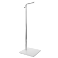 Pikkukuva 2 / 3: Metallipäinen Laukkunäyttöteline Naisten Käsilaukkujalusta Säädettävä Korkeus Laukkuteline Hopea 39X13X13CM