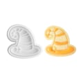 Miniatyrbilde 1 av 5: Halloween-kakeskjærere i plast for baking, festdekorasjon - Trollmannshatt