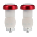 Miniatyrbillede 1 af 2: 2 stk. Cykelstyr Singal Lampe Greb End Plug Led Sikkerhed Dreje Lys Rød