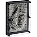 Miniatyrbild 1 av 5: 3D nagelskulpturer Metall tallkon Art kreativ ande avkoppling 13 x 18 cm Nagelbräda Handavtryck ansikte metallstav Reliefeffekt Väggskulptur ram, svart