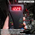 Miniatyrbillede 4 af 5: 12V Digital Batteritester Voltmeter Generator Ladesystemanalysator med LCD-skærm LED-indikator, Sort Gummihus