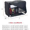Miniatyrbild 3 av 5: Generator Skydd, Dammskydd Generator Skydd Förvaringsöverdrag, 210D Oxford Skyddande Överdrag för Möbler och Generator (66x51x51cm)
