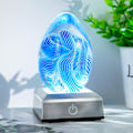 Miniatyrbillede 5 af 5: Multifarvet LED Lysbase til Krystal Kunst Kvadratisk Lysbase til Akryl 3D Glas Harpiks Kunst Farveshow Stativ Farverigt Oplyst Kvadrat
