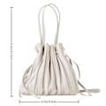 Miniatyrbillede 2 af 2: Sommer Crossbody Tasker Snøre Crossbody Tasker Snøre Pu Taske Snøre Håndtasker Pu Læder Tote Tasker Hvid23X23X9cm