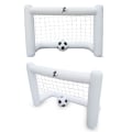 Miniatyrbillede 3 af 4: 160 cm oppustelig fodboldmål med net, oppusteligt fodboldspil, flydende fodboldmål (1 stk. mål + 1 stk.)