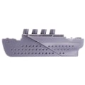 Pikkukuva 1 / 2: 1 kpl Muoviset Kirjanmerkit Luovat Kirjatarvikkeet Kirjanmerkit Laiva Muotoiset Kirjanmerkit Harmaa 8,2x2,7cm