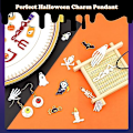Miniatyrbild 5 av 5: 81 st Halloween-berlocker, Grossistpaket Hallowmas Skalle Skelett Berlocker Blandade Guldförgyllda Emalj Halloween Mask Berlocker