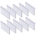 Miniatyrbillede 4 af 4: 100 stk. Klar Plastik Etiket Holder Pris Etiket Holder Plastik Etiket 6cm x 4.2cm