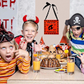 Pikkukuva 5 / 5: Halloween-puinen riippuva kyltti seinälle, ikkunaan, riippuva puinen kyltti kummitustalo, puutarha, koti, juhlat, koriste C