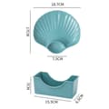 Miniatyrbild 4 av 4: 18X Multicolor Shell Snack Plate Dining Table Storage Tray Fruit Dessert Plate with Bottom Bracket-FA-