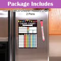 Miniatyrbild 6 av 6: Chore Chart for Multiple Kids, Reusable Magnetic Chore Chart with Whiteboard for Customizable Tasks and Goals, Perfect as a Gift