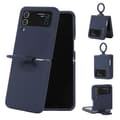 For Samsung Galaxy Flip 4 Silicone Integrated Ring Buckle Phone Case