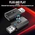 Miniatyrbillede 4 af 5: USB Bluetooth Adapter Bil Audio Modtager Bluetooth Sender Håndfri Opkald 5.0 Bluetooth Modtager
