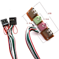 Pikkukuva 1 / 5: 2 USB-liä PC-tietokoneen kotelo 6,8 cm etupaneeli USB-ääniliitäntä mikrofonille ja kuulokkeille kaapeli 6,8 cm