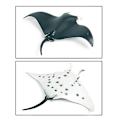 Miniatyrbilde 3 av 5: Simulert marint liv modell leketøy djevelfisk demonfisk manta ray fisk barneleketøy dekorasjon