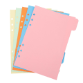 Miniatyrbillede 2 af 3: A5 Binder-delere 6-rings Binder Plastdelere Binderfaner Binderdelere 1stk
