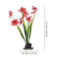 Miniatyrbillede 3 af 3: 2 stk Dekorative Akvarieplanter Fint Kunstigt Plante Bord Akvarieplante Akvarietilbehør 21x5.5c