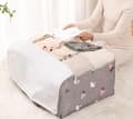 Miniatyrbild 3 av 5: Foldable Storage Bag for Clothes with Handles, Storage Container, Storage Box, Grey Swan, Size: 50 * 35 * 20 cm