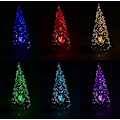Miniatyrbilde 2 av 5: Nyhet Klar Led Blinkende Juletre Bordlampe Dekorasjon (transparent 1 stk)