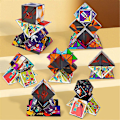 Miniatyrbilde 4 av 5: 3D Formbar Magnetisk Rubiks kube Håndflip Puslespill Stressavlastning Angst Fidget Leke Gave til Barn
