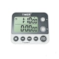 Miniatyrbillede 1 af 4: To stykker Tre Hukommelses Timere Hvid, 3inx2-1/2in Koge Timer, Stor Skærm Trippel Timer, Høj Lydstyrke Alarm